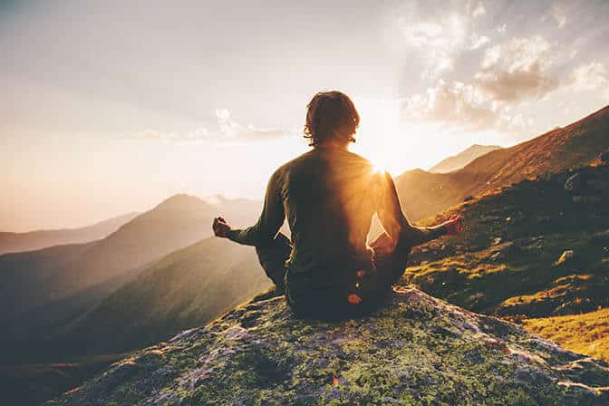 Man Meditating